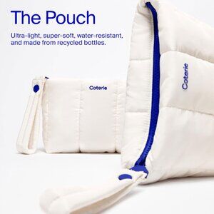 Coterie THE POUCH Wristlet Diaper Bottle Bag Exclusive To Newborn Gift Set 12x8"